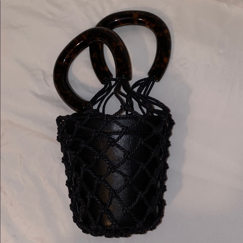STAUD Moreau mini leather bucket bag